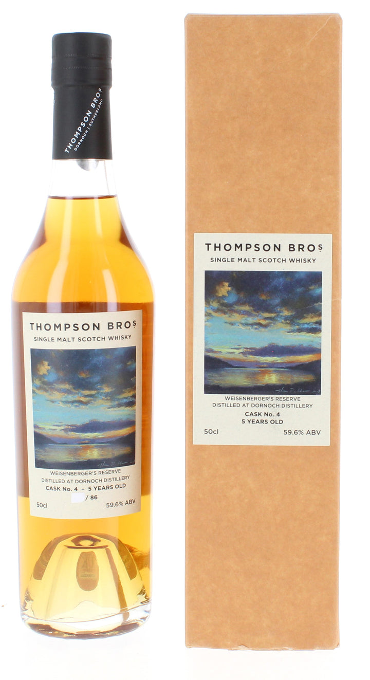 Dornoch 2017  - Thompson Brothers Single Bourbon Cask 5 Year Old #004 50cl 59.6%