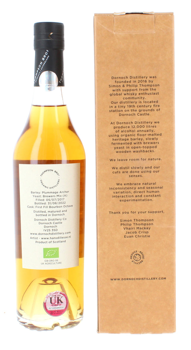 Dornoch 2017  - Thompson Brothers Single Bourbon Cask 5 Year Old #004 50cl 59.6%