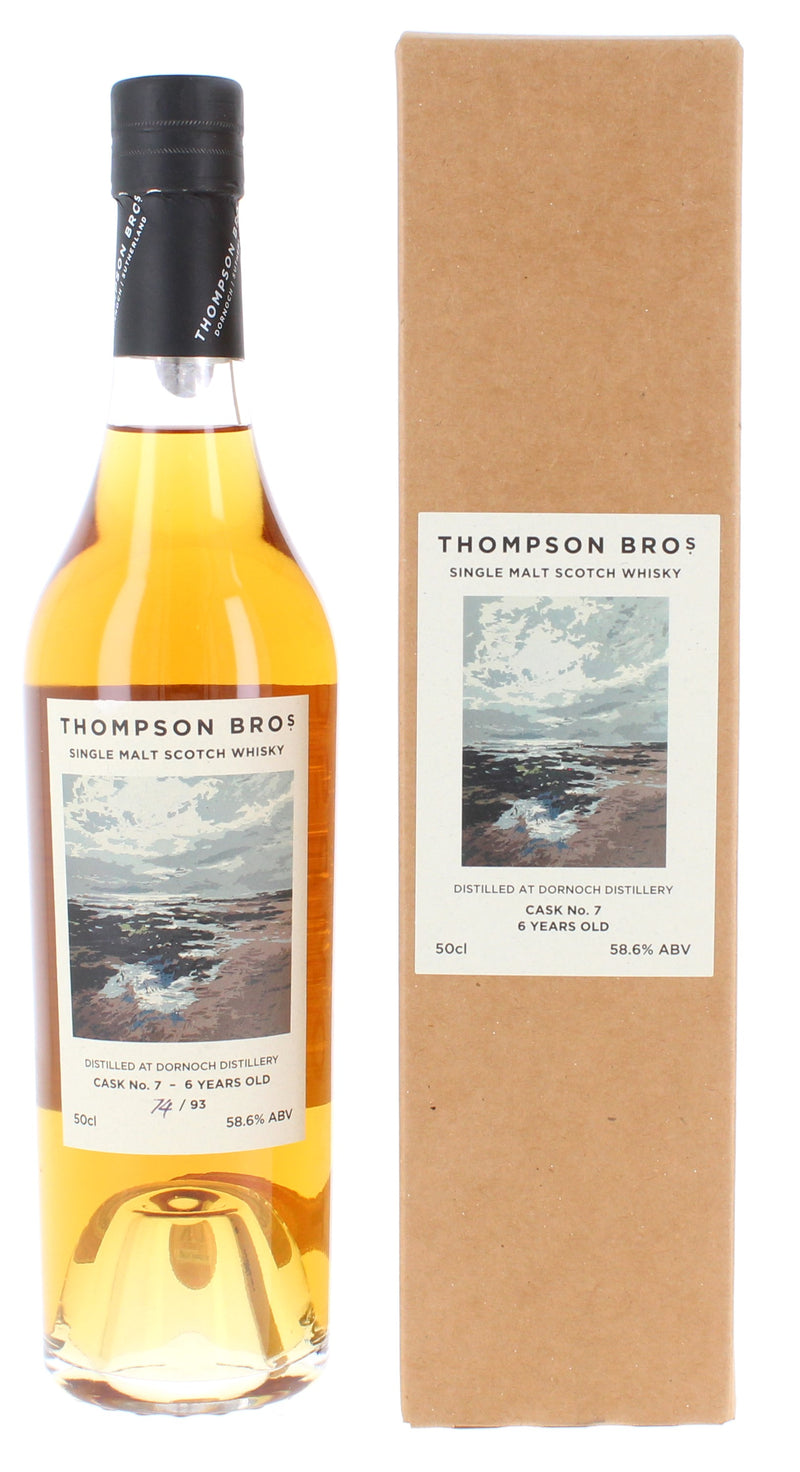 Dornoch 2017  - Thompson Brothers Single Bourbon Cask 6 Year Old #007 50cl 58.6%