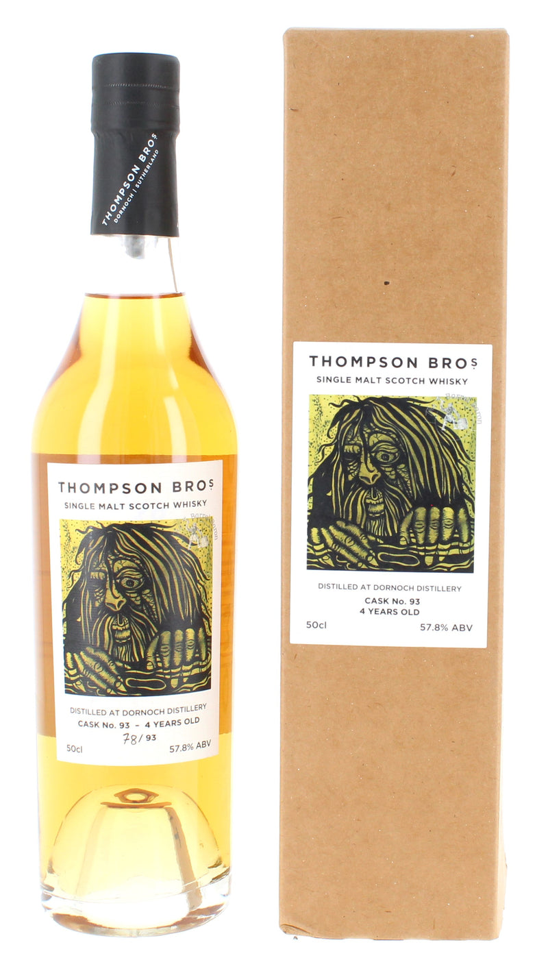 Dornoch 2018  - Thompson Brothers Single Bourbon Cask 4 Year Old #093 50cl 57.8%