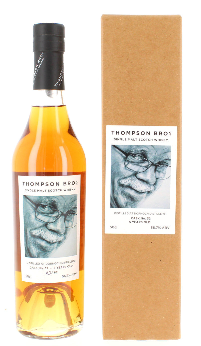 Dornoch 2017  - Thompson Brothers Single Bourbon Cask 5 Year Old #032 50cl 56.7%