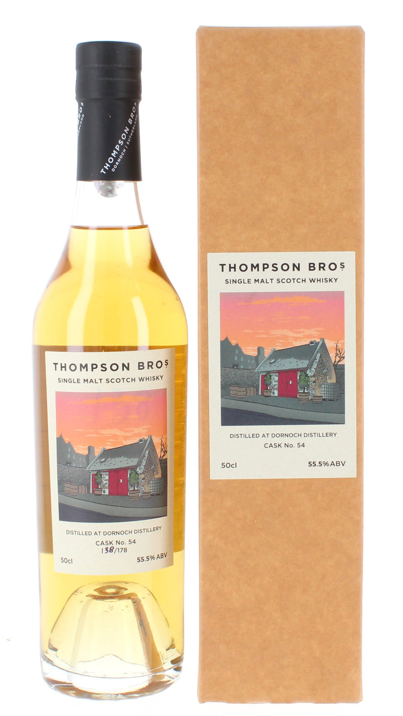 Dornoch 2018  - Thompson Brothers Single Bourbon Cask 4 Year Old #054 50cl 55.5%