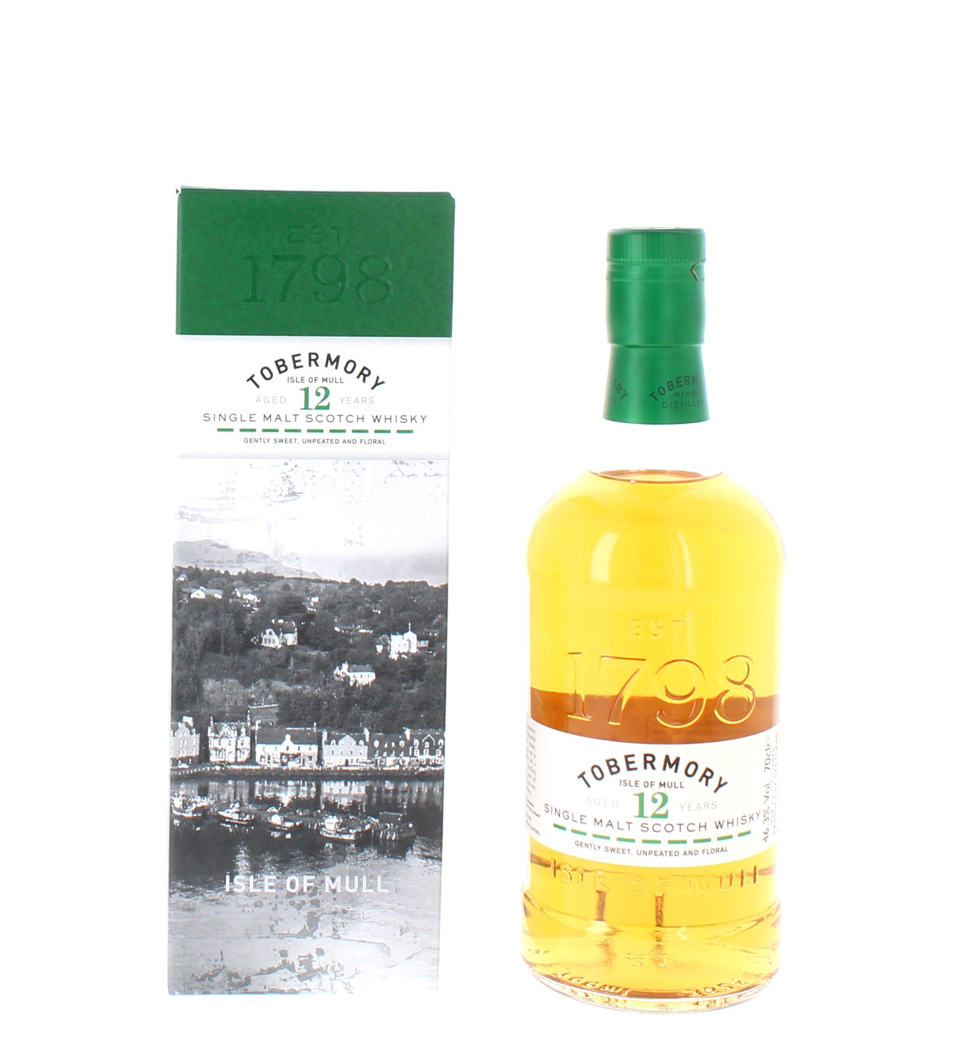 Tobermory 12 Year Old Single Malt Scotch Whisky - 70cl 46.3%