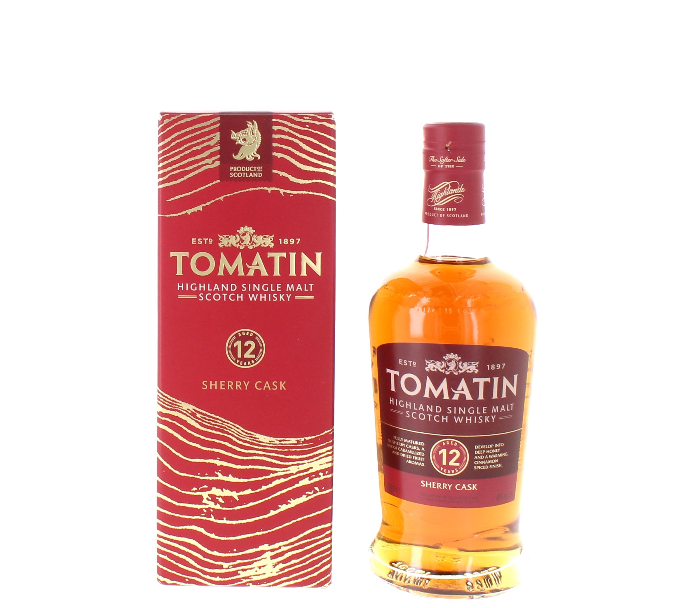 Tomatin 12 Year Old Sherry Cask Single Malt - 70cl 40%