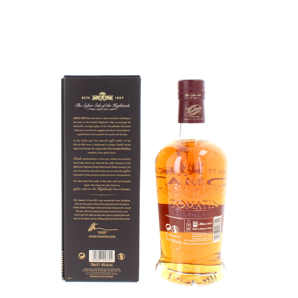 Tomatin 14 Year Old Port Wood Finish Single Malt Scotch Whisky - 70cl 46%