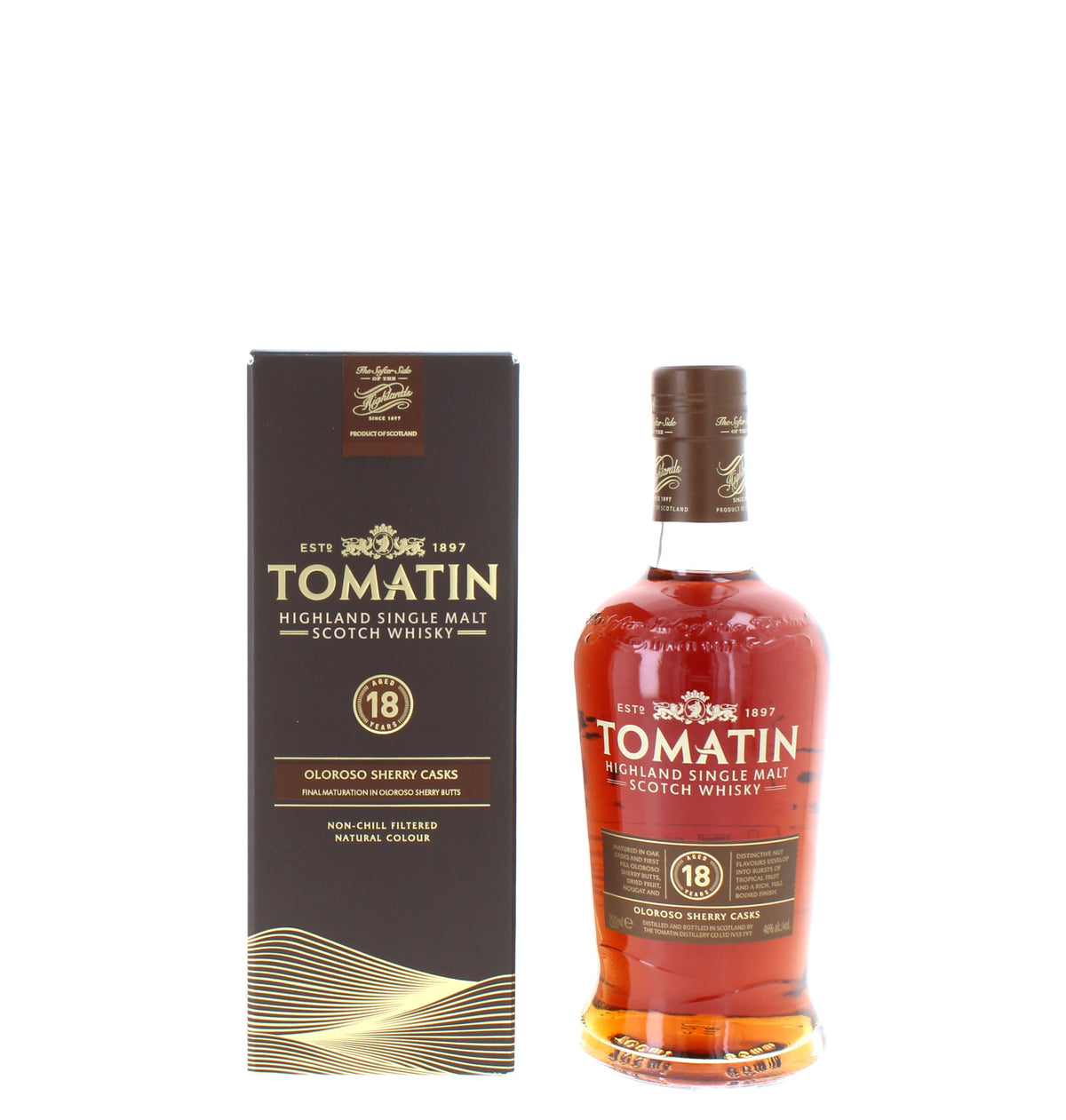 Tomatin 18 Year Old Oloroso Sherry Cask Single Malt - 70cl 46 