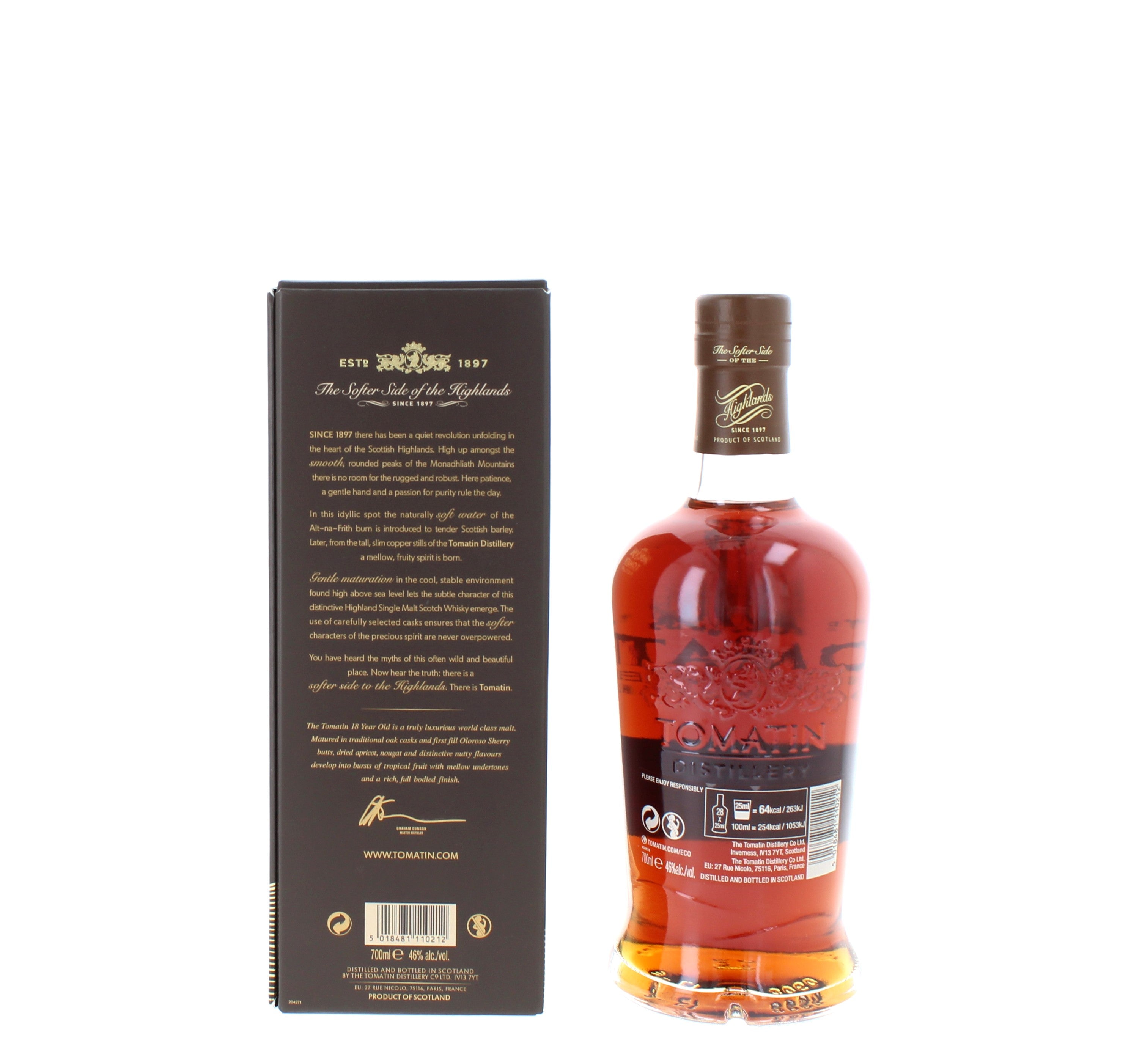 Tomatin 18 Year Old Oloroso Sherry Cask Single Malt - 70cl 46%
