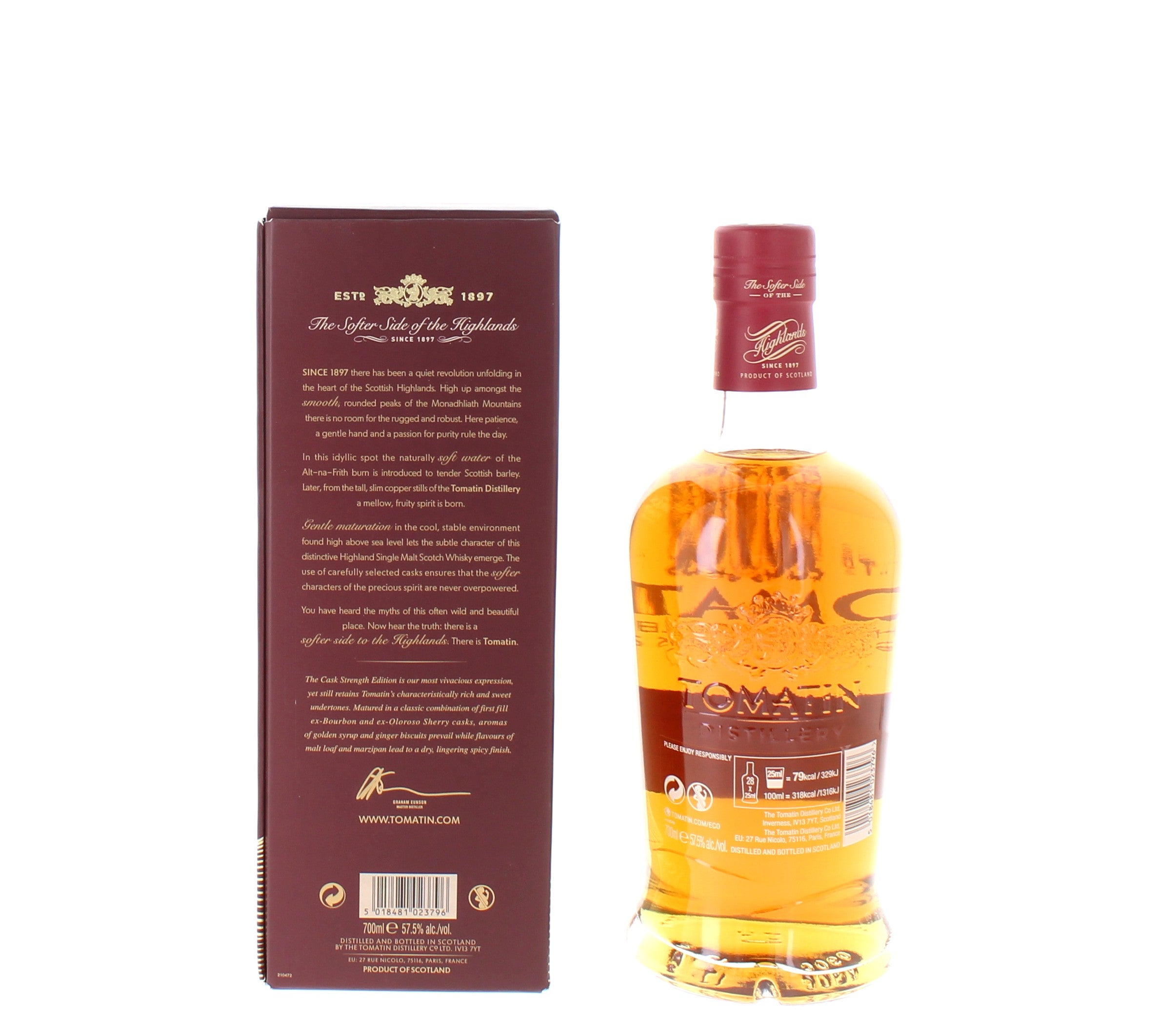 Tomatin Cask Strength Single Malt - 70cl 57.5%