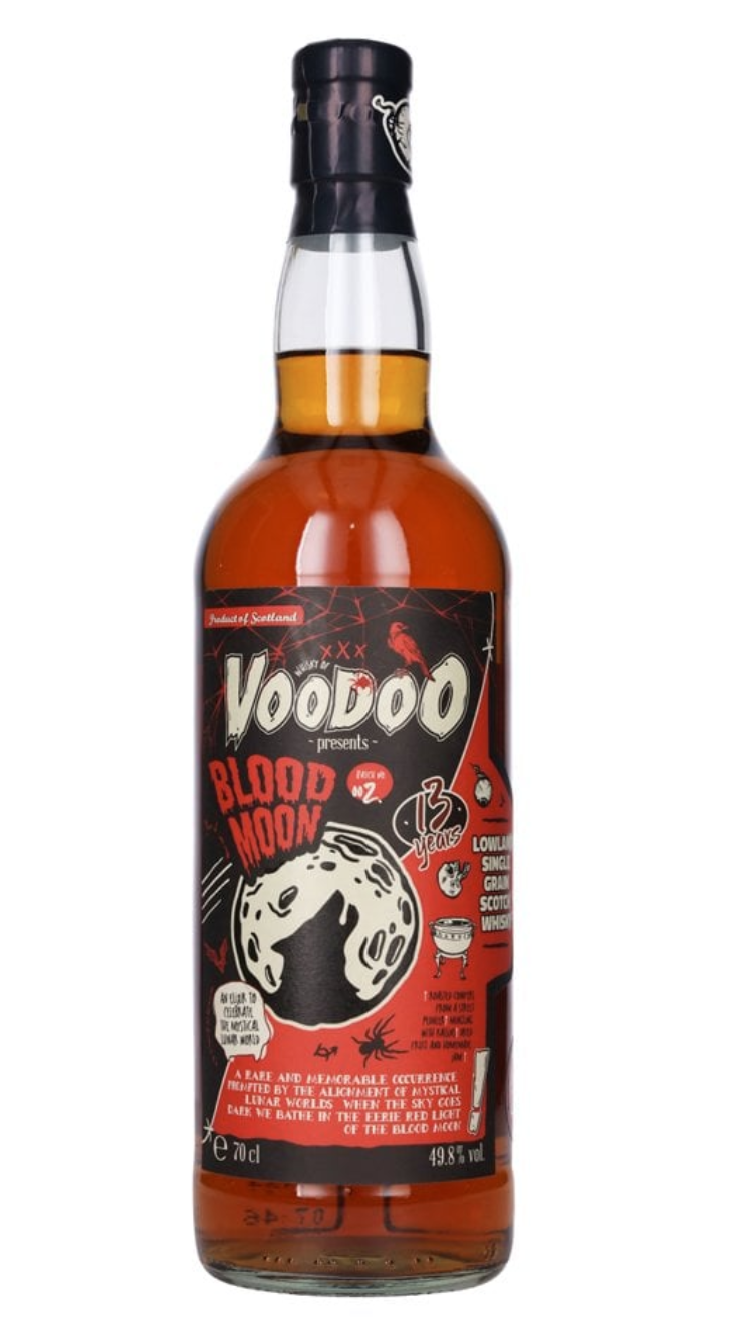 Voodoo Blood Moon 13 Year Old Lowland Single Grain Scotch Whisky - 70cl 49.8%