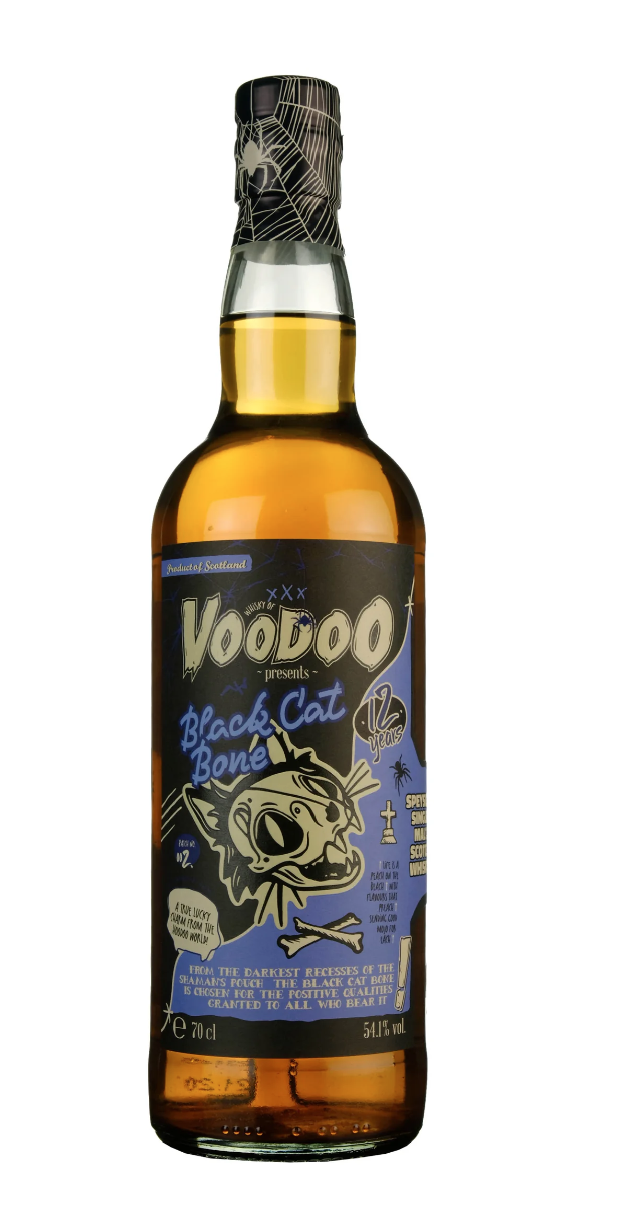 Voodoo Black Cat Bone 12 Year Old Speyside Single Malt Scotch Whisky - 70cl 54.1%