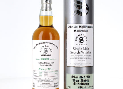 Ben Nevis 8 Year Old 2014 Signatory Unchillfiltered collection Single Malt Scotch Whisky - 70cl 46%