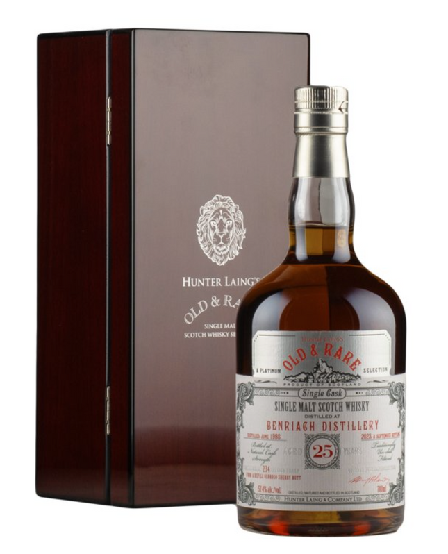 Benriach 25 Year Old Old and Rare Hunter Laing 1998 70cl 57.4%