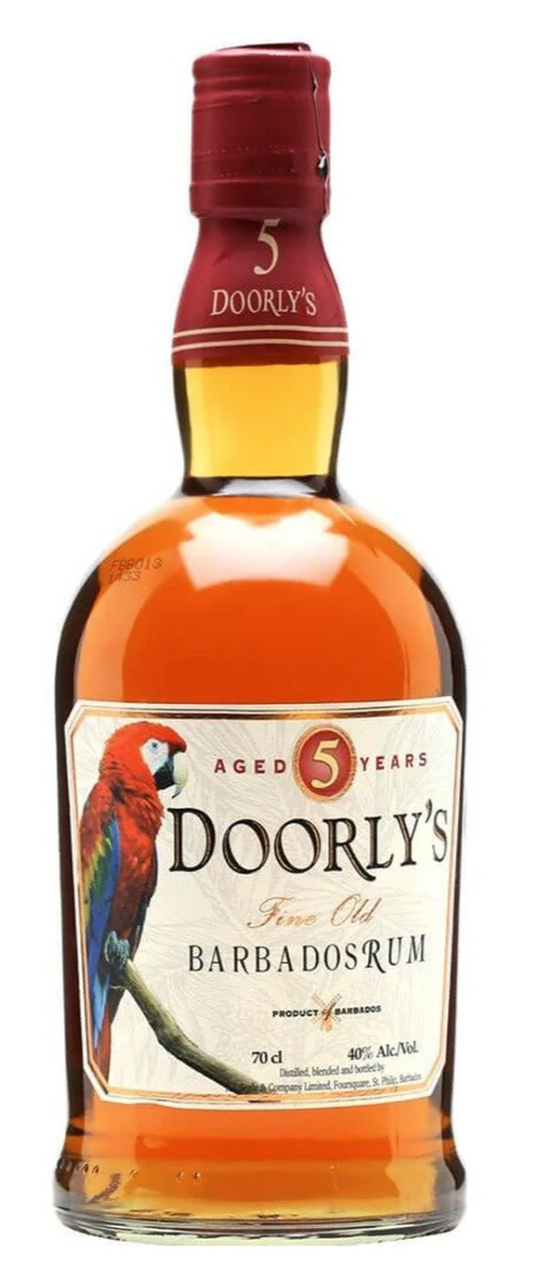 Doorlys Gold 5 Year Old Rum Foursquare Distillery Barbados - 70cl 40%