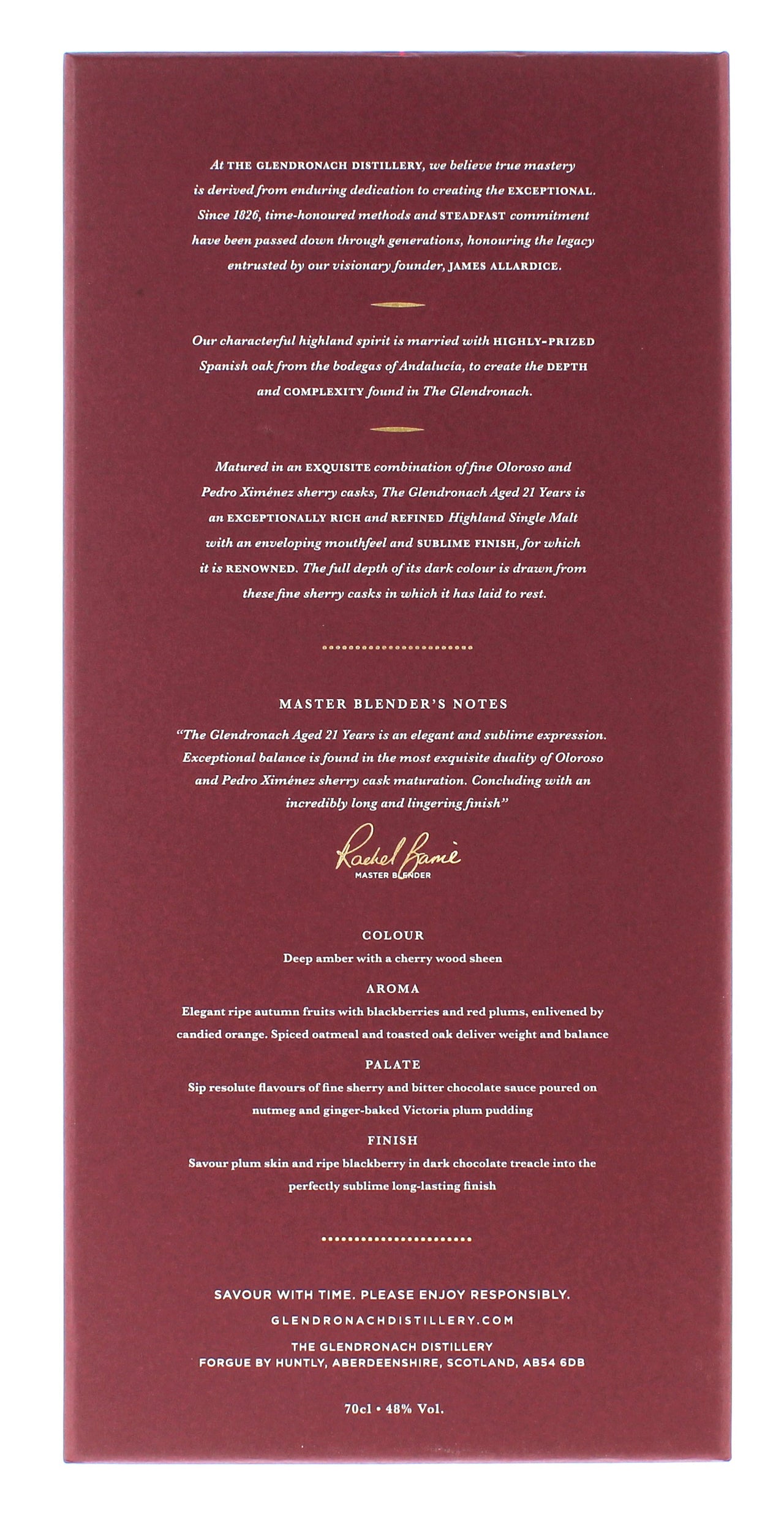 Glendronach 21 Year Old NEW 2025 - 70cl 48%