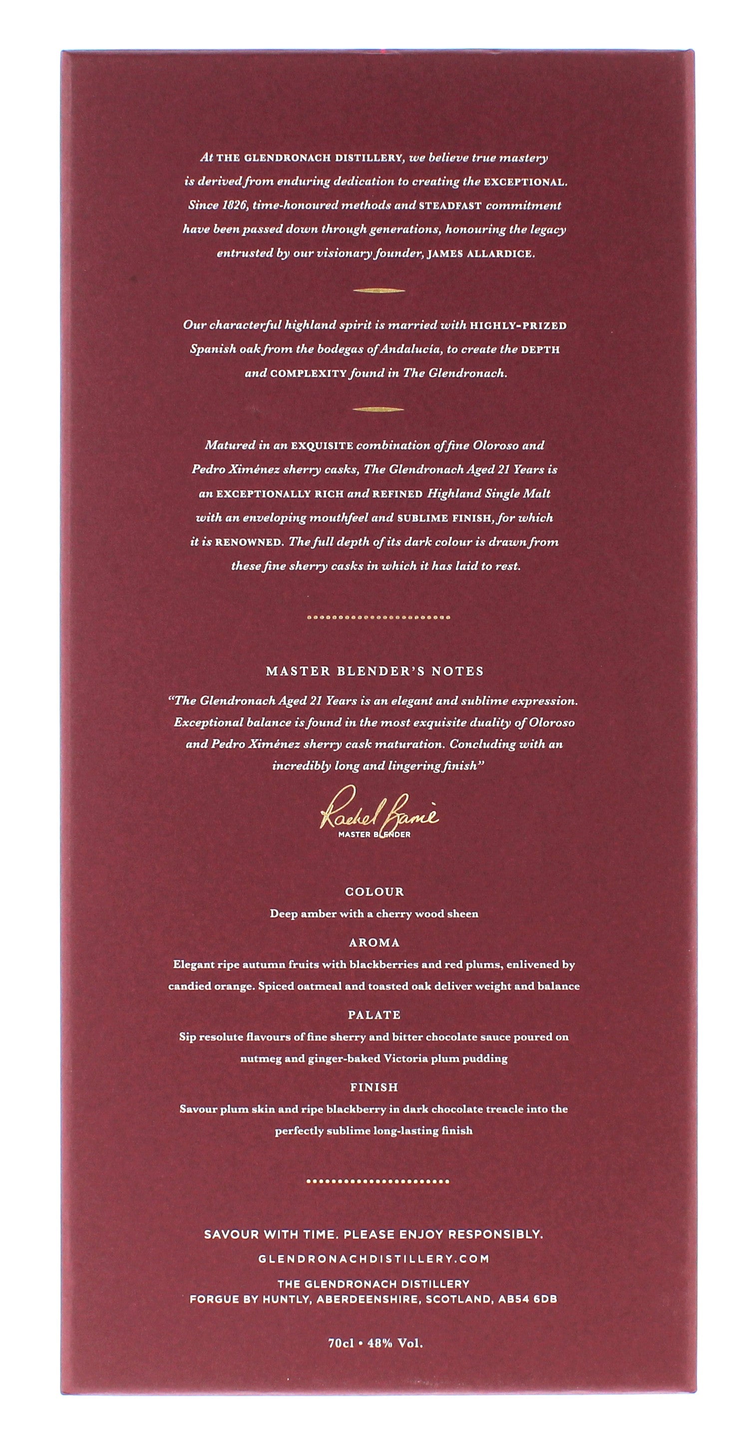 Glendronach 21 Year Old NEW 2025 - 70cl 48%
