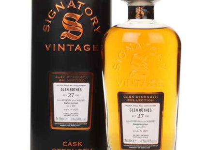Glenrothes 27 Year Old 1996 Signatory Cask Strength Single Malt Scotch Whisky - 70cl 49.9%