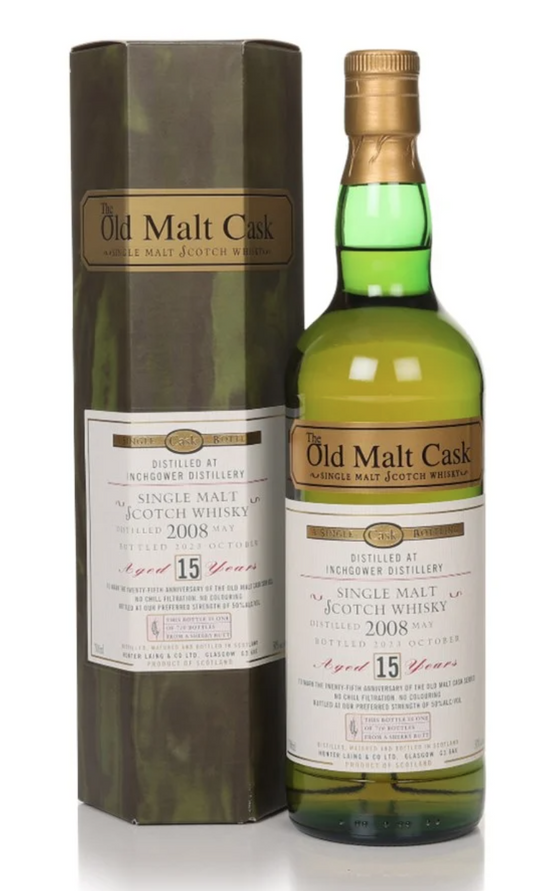 Inchgower Old Malt Cask 25th Anniversary  2008 15 year old Whisky 70cl 50%