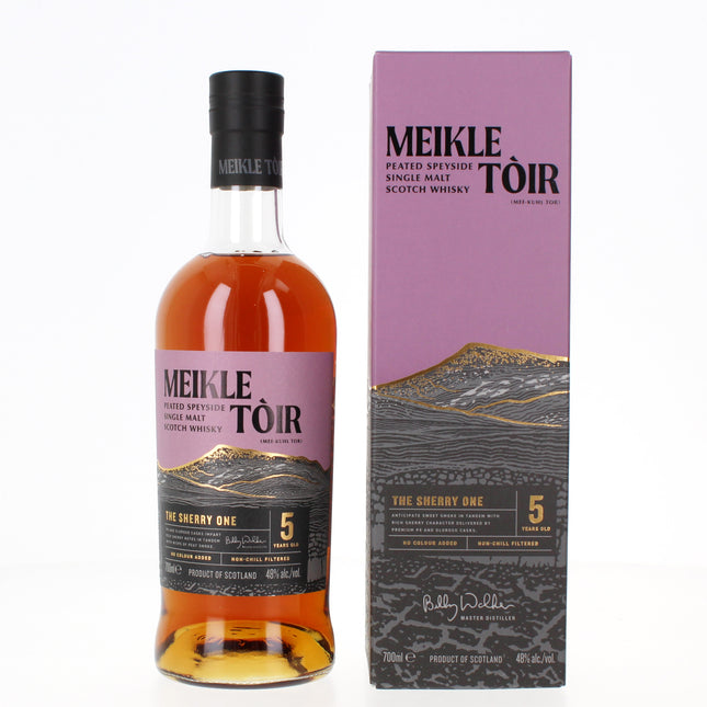 Meikle Toir 5 Year Old The Sherry One Single Malt Scotch Whisky - 70cl 48%