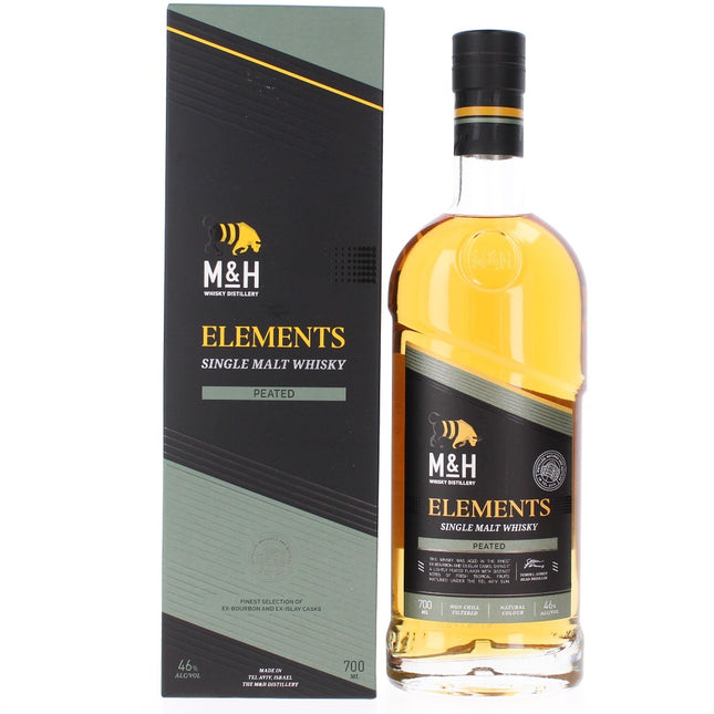 Milk & Honey Elements Peated Single Malt Israeli Whisky - 70cl 46%