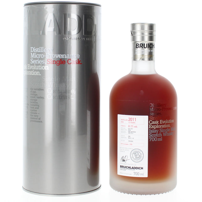 Bruichladdich 12 Year Old 2011 Micro Provenance Cask 300 Single Cask Malt Scotch Whisky - 70cl 61.7%