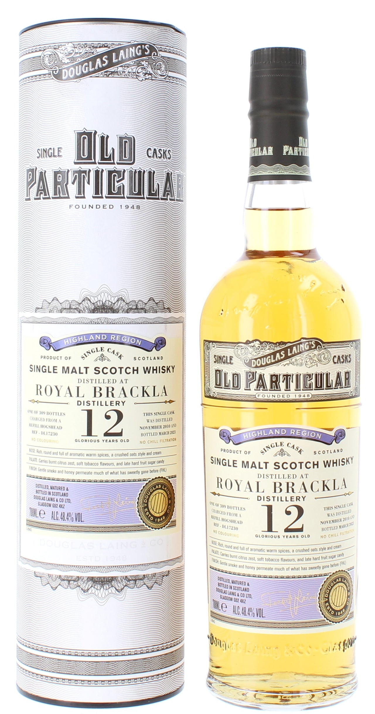Royal Brackla Old Particular 12 Year Old - 70cl 48.4%