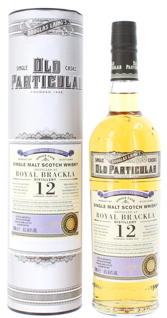 Royal Brackla Old Particular 12 Year Old - 70cl 48.4%