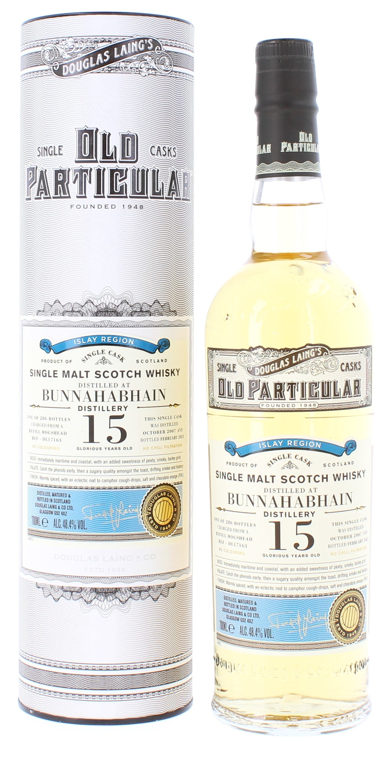 Bunnahabhain Old Particular Single Cask 15 Year Old - 70cl 48.4%