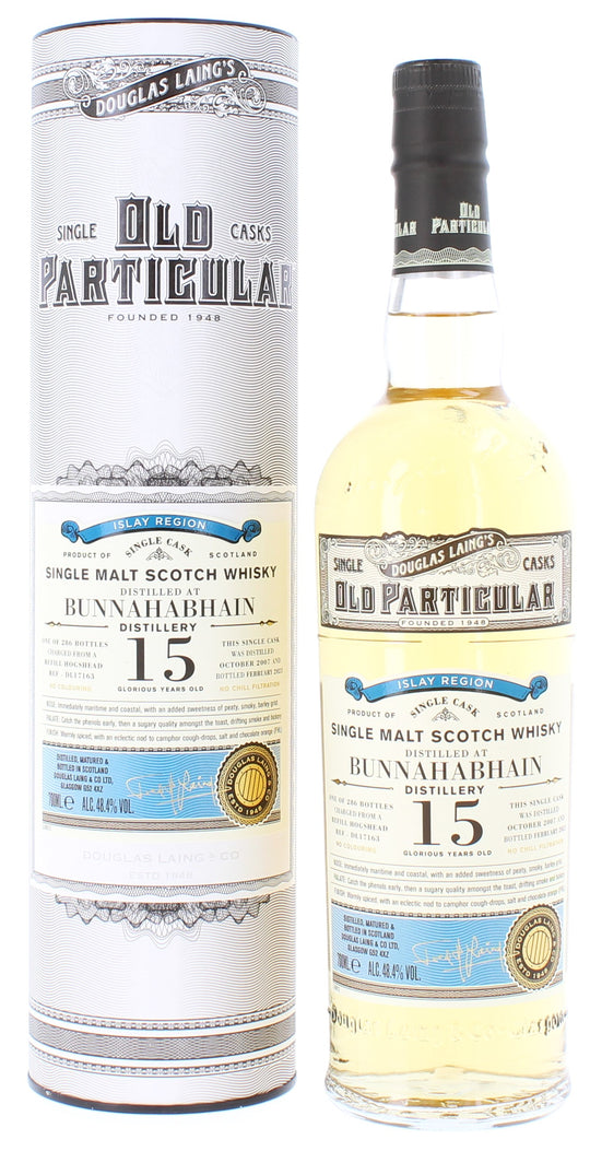 Bunnahabhain Old Particular Single Cask 15 Year Old - 70cl 48.4%
