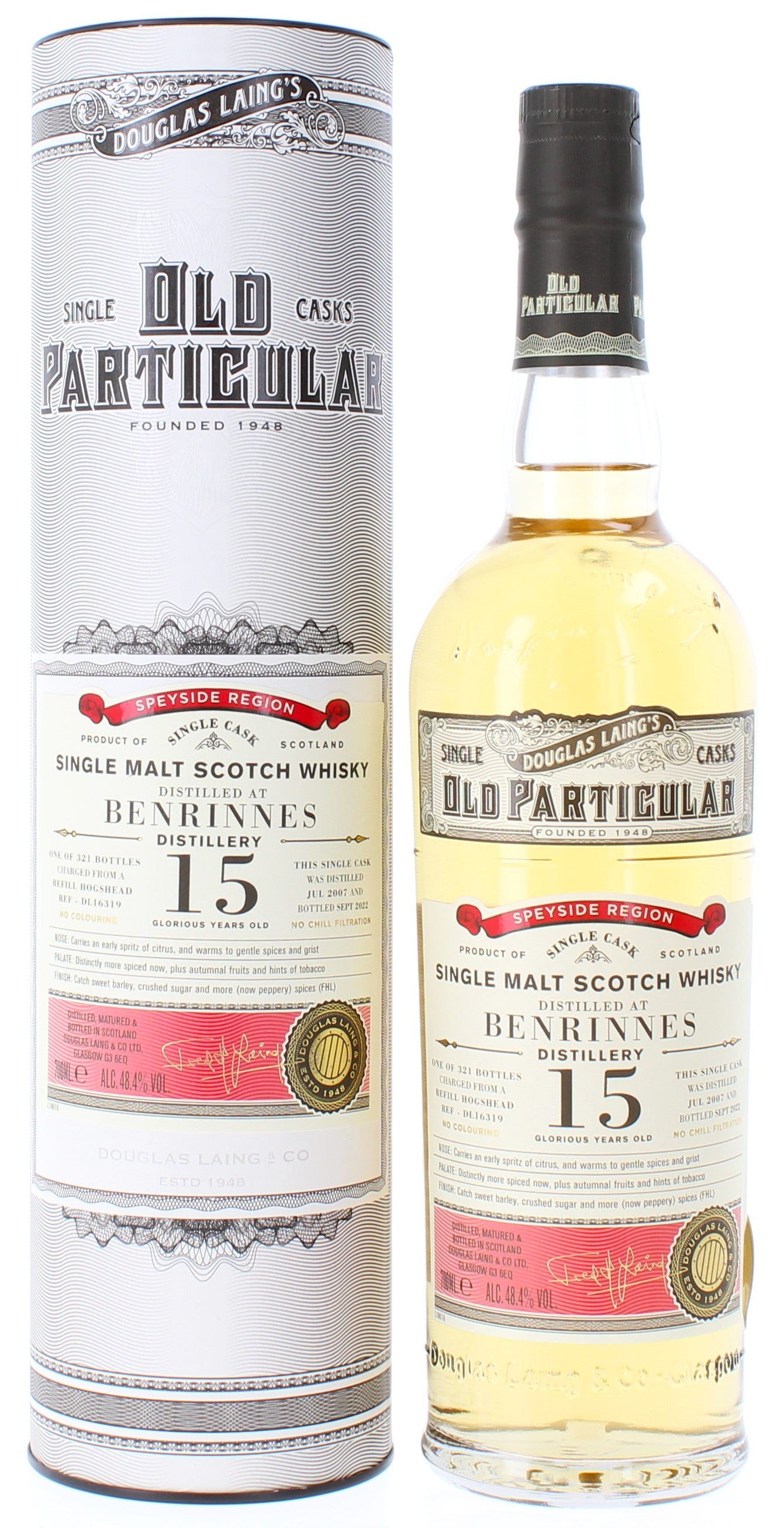 Old Particular Benrinnes 15 Years Old - 70cl 48.4%