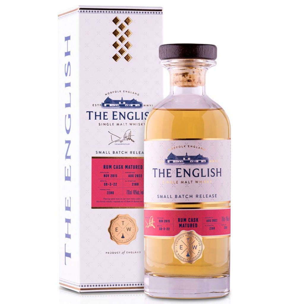 The English Rum Cask English Single Malt Whisky - 70cl 46%