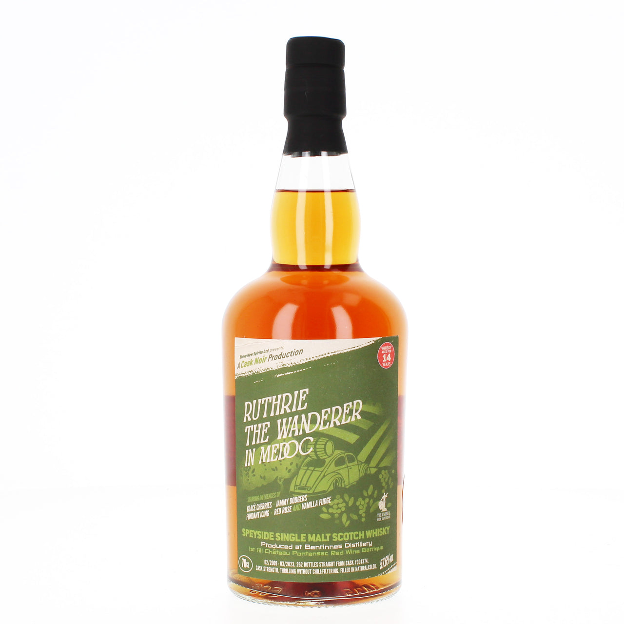 Benrinnes 14 Year Old Cask Noir Ruthrie The Wanderer in Medoc Single Malt Scotch Whisky - 70cl 57.6%