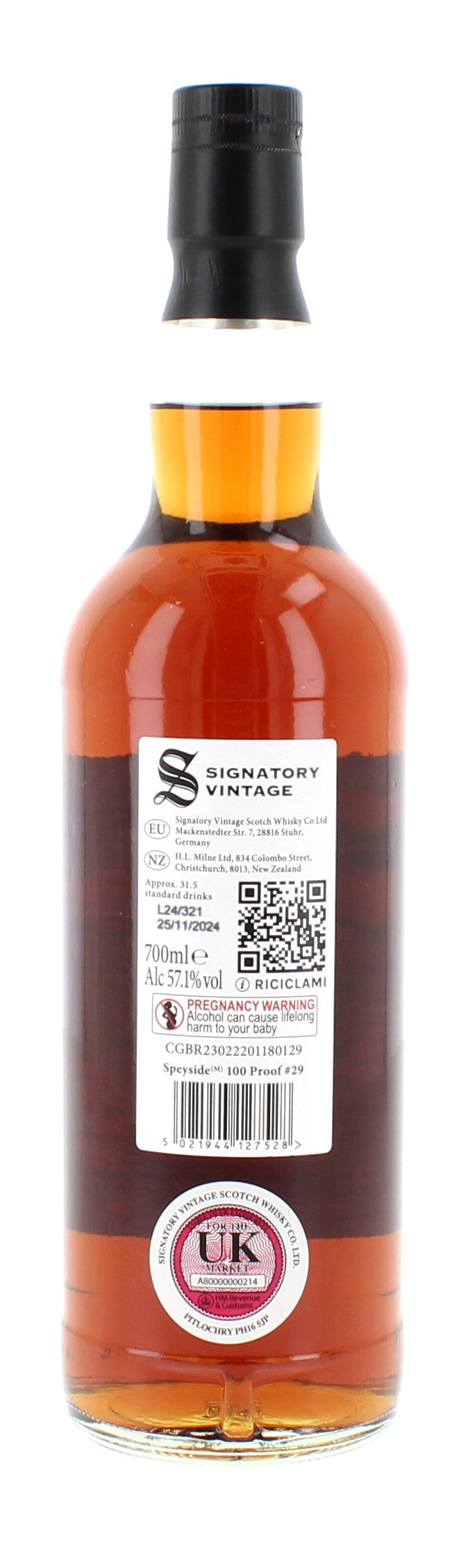 Speyside (M) 13 Year Old 2011 100 Proof #29 SV - 70cl 57.1%