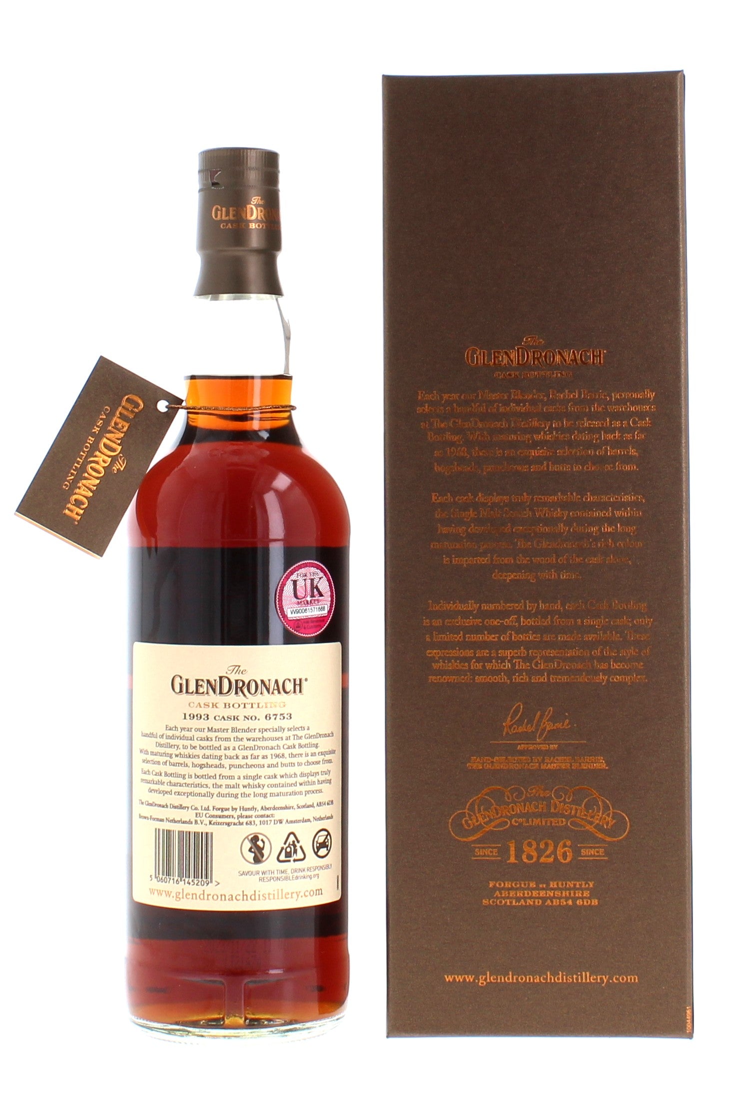 Glendronach 30 Year Old 1993 6753 Cask Strength - 70cl 52.8% – The