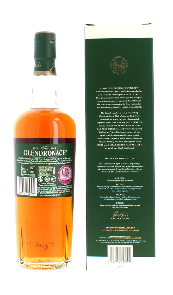 Glendronach 15 Year Old Revival Single Malt Highland Whisky - 70cl 46%