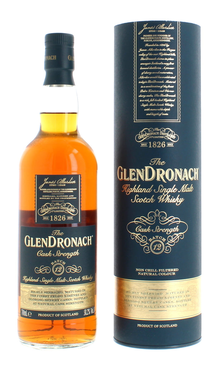 Glendronach Cask Strength Batch 12 Single Malt - 70cl 58.2%