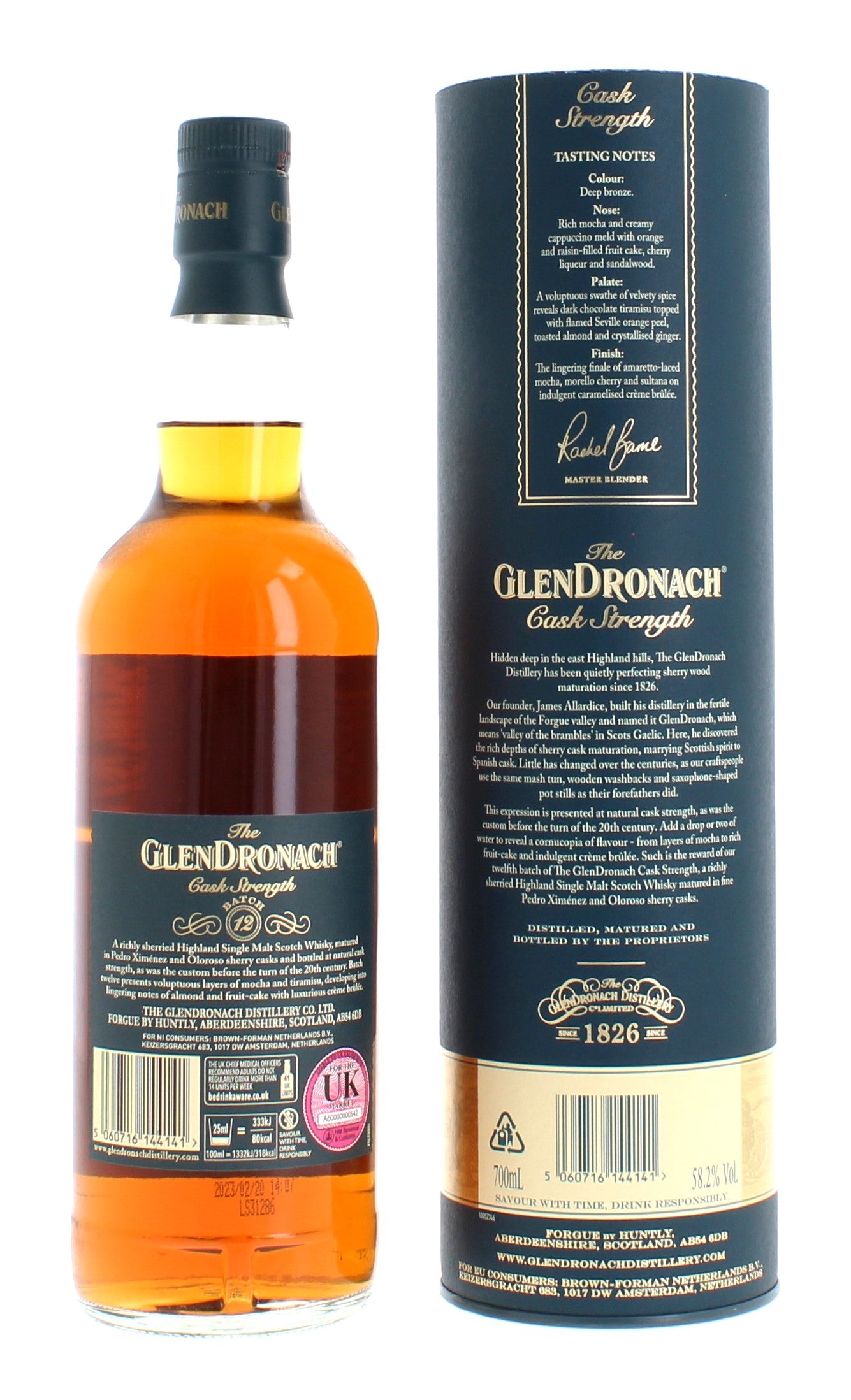 Glendronach Cask Strength Batch 12 Single Malt - 70cl 58.2% – The