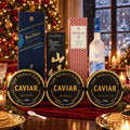 The Ultimate Caviar Party Experience on a Christmas table