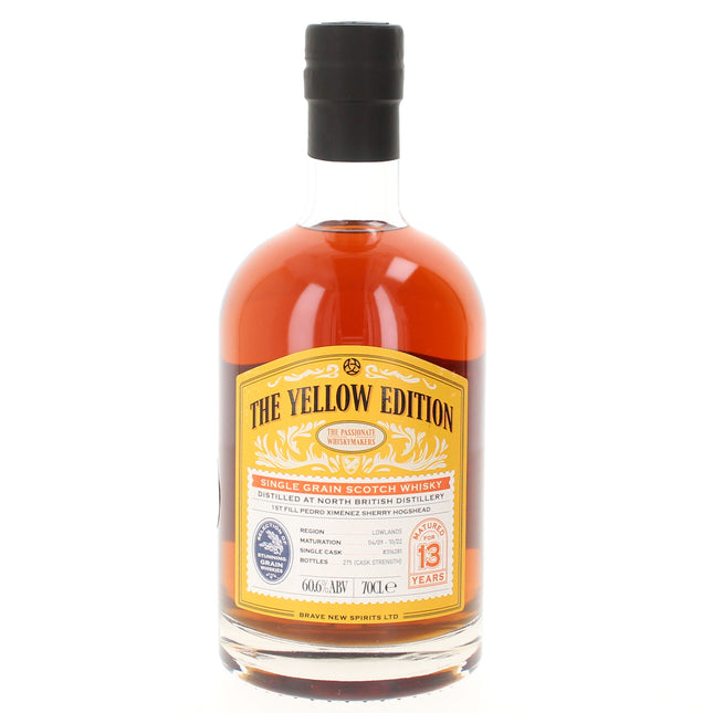 North British 13 Year Old 2009 Yellow Edition Single Grain Scotch Whisky - 70cl 60.6%