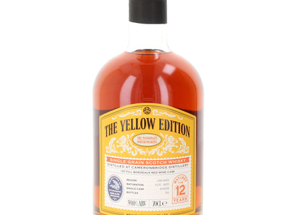 Cameronbridge 12 Year Old 2010 Yellow Edition Single Grain Scotch Whisky - 70cl 59%