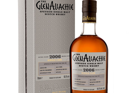 GlenAllachie 15 Year Old 2006 Single Cask Rioja Barrique Single Malt Scotch Whisky - 70cl 60.5%