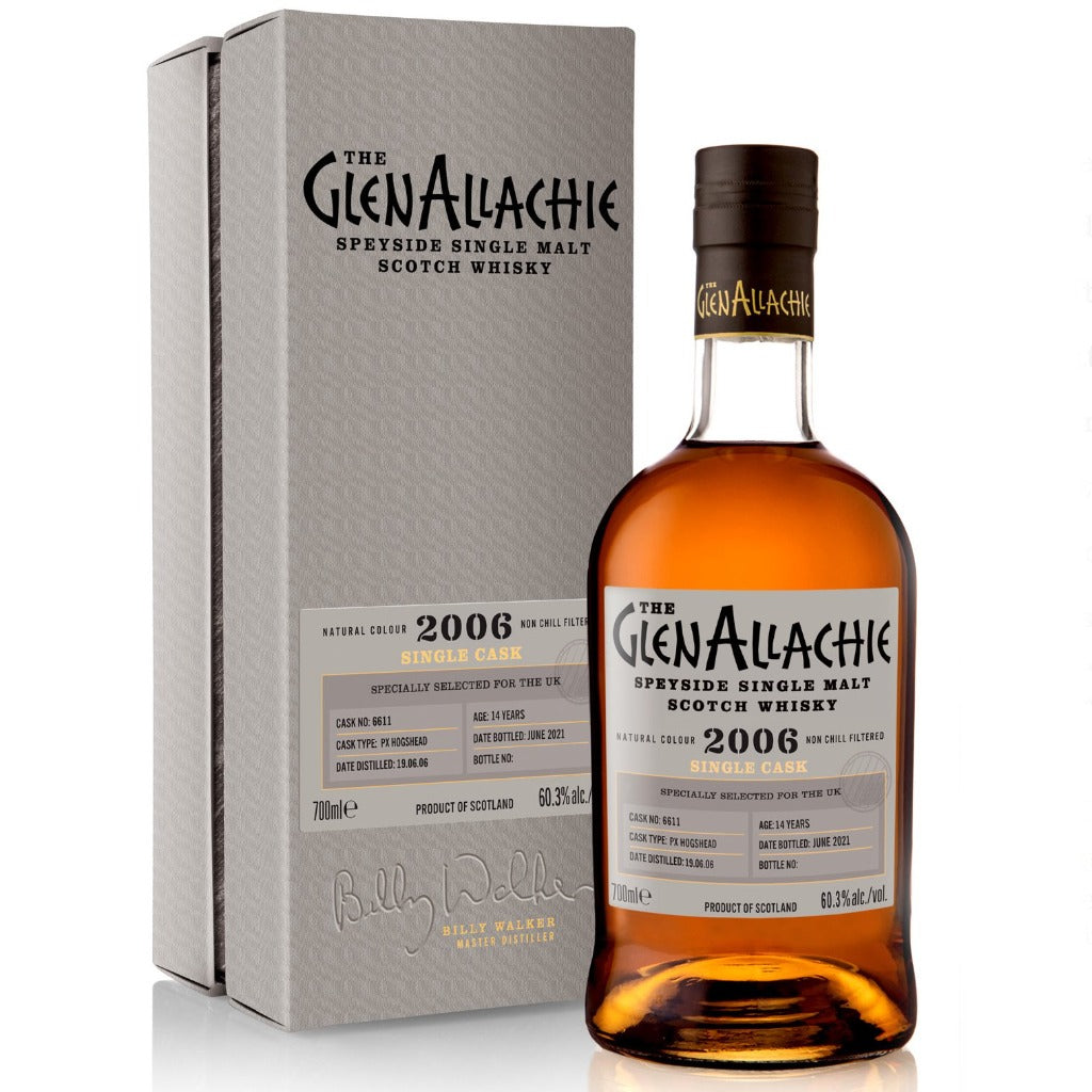 GlenAllachie 14 Year Old 2006 PX Single Cask Scotch Single Malt Whisky - 70cl 60.3%