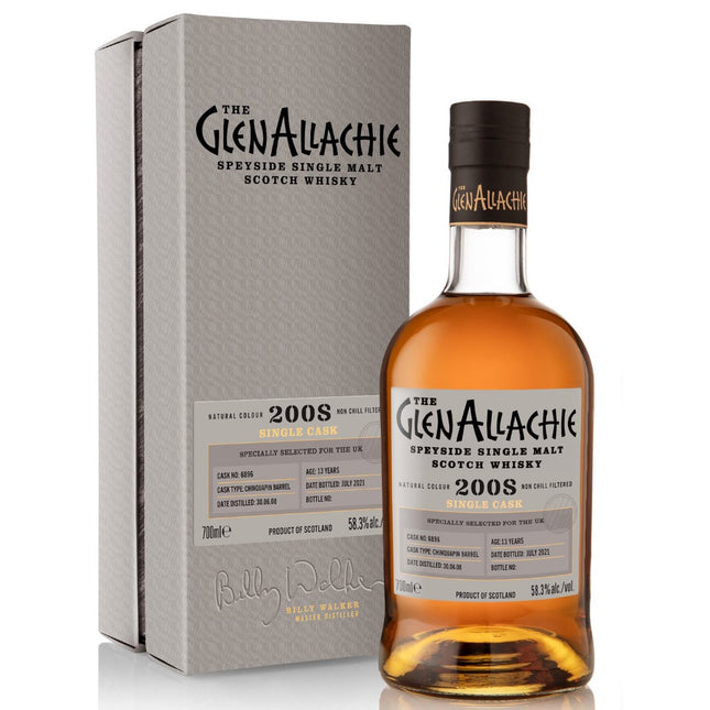 GlenAllachie 13 Year Old Chinquapin Virgin Oak Single Cask Scotch Single Malt Whisky - 70cl 58.3%