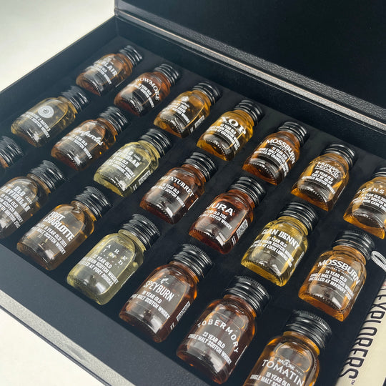 21 Drams - Premium - Whisky tasting in a Gift Box with Whisky Tasting Guide