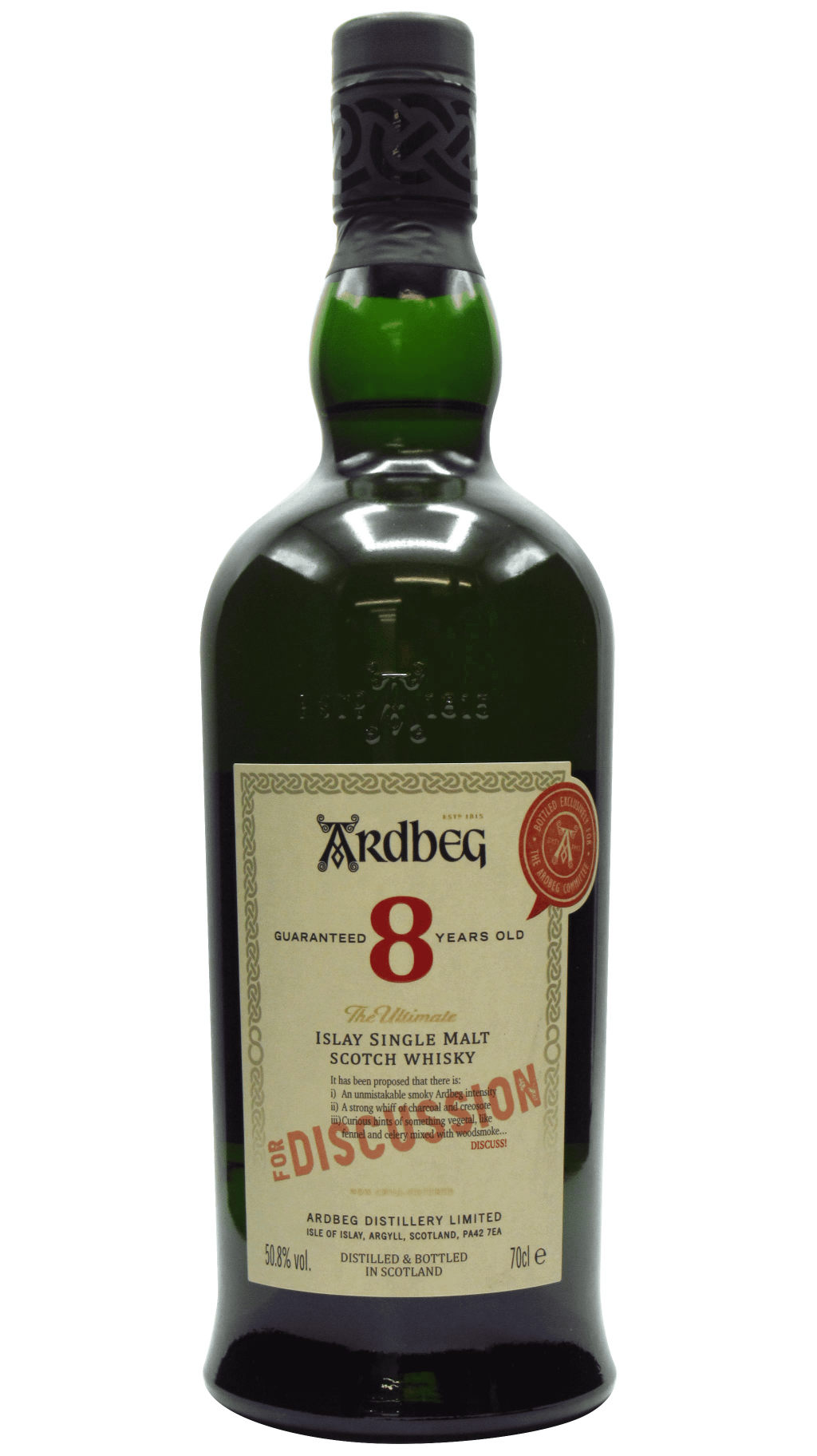 Ardbeg 8 Year Old For Discussion Single Malt Scotch Whisky - 70cl 50.8%