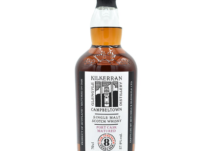 Kilkerran 8 Year Old Cask Strength Port Cask Matured Single Malt Scotch Whisky - 70cl 57.9%
