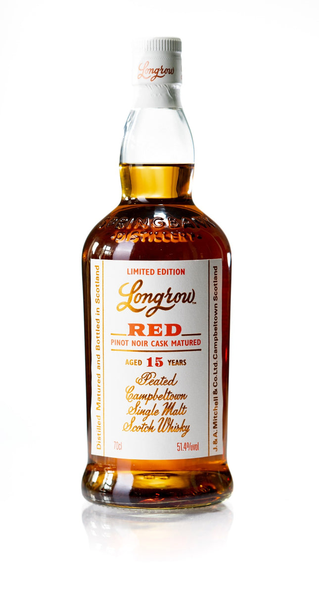 Longrow Red 15 Year Old Pinot Noir Cask Matured Single Malt Scotch Whisky - 70cl 51.4%