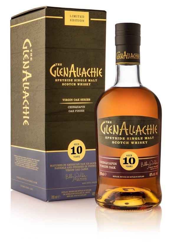 GlenAllachie 10 Year Old Chinquapin Oak Cask Finish Single Malt Scotch Whisky - 70cl 48%