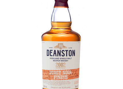 Deanston 2002 Pinot Noir Cask Finish Single Malt Scotch Whisky - 70cl 50%