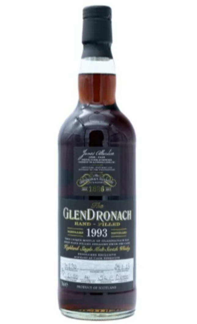Glendronach 29 Year Old Distillery Hand Fill cask 2450 Oloroso Puncheon Single Malt Scotch Whisky - 70cl 54.1%