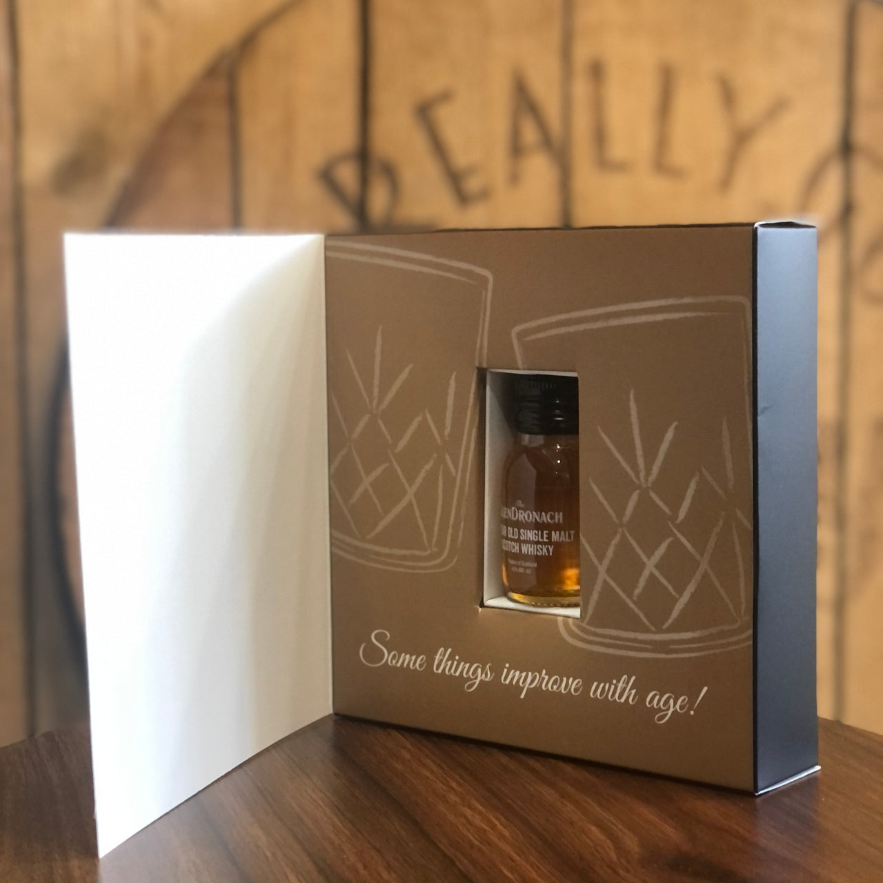 Whisky Birthday Card With A Dram